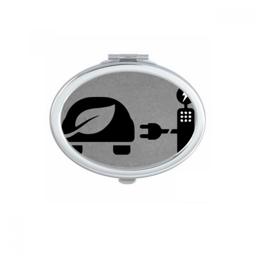Miroir ovale de poche pour retouches rapides et entretien du maquillage