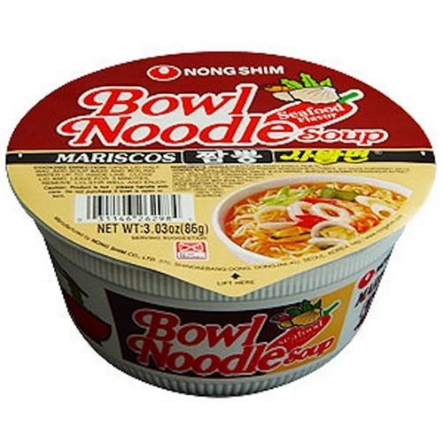 Nongshim Bowl Noodle Soup, Beef, 3.03 Ounce (Pack of 12)