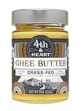 Salted White Truffle Grass-Fed Ghee Butter by 4th & Heart, 9 Ounce,Pasture Raised, Non-GMO, Lactose Free, Certified Paleo, 9 oz