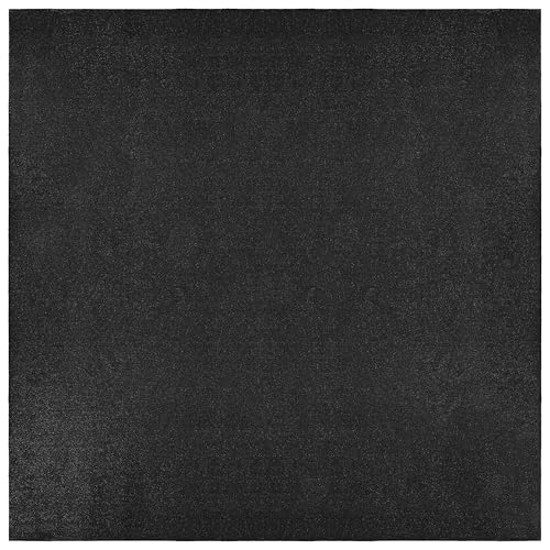 Garland Rug Black Artificial Grass 12 Ft. X 12 Ft. Large Indoor-Outdoor Area Rug -Lush Black Durable, and Low-Maintenance for Patios, Lawns, and More