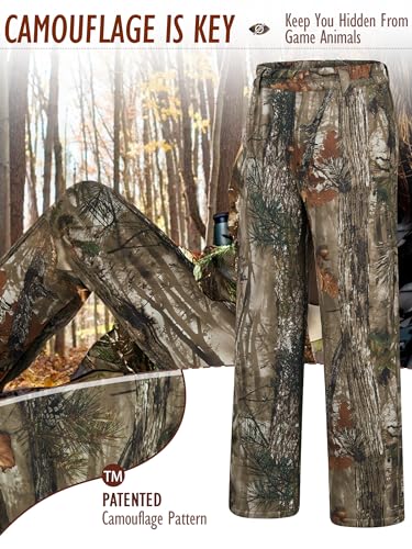 NEW VIEW Womens Camo Hunting Pants, Warm Fleece Lined Hunting Trousers, Lightweight Hunter Pants for Deer Duck Turkey Hunting2