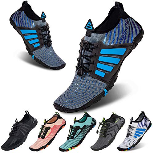 Image of YALOX Water Shoes Men's Women's Swim Shoes Outdoor Beach Barefoot Quick-Dry Aqua Pool Socks Swimming Yoga Surfing Exercise