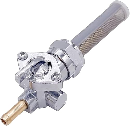 Chrome Petcock 22Mm Gas Fuel Tank Compatible With Straight Down Spigot Harley 75-Up & Custom #TOP3