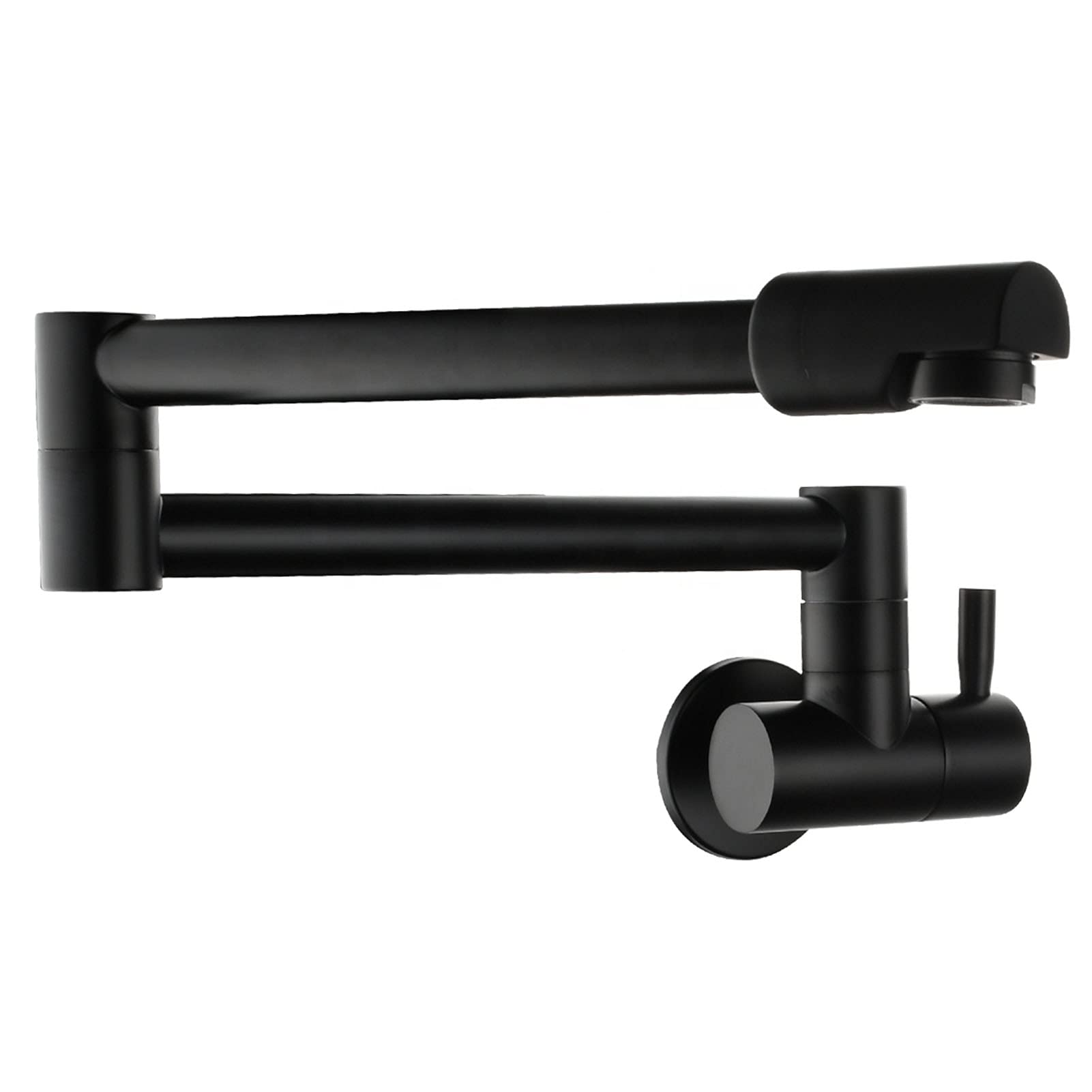 Robinet de cuisine bec pivotant 360 pliable et bras extensible double joint