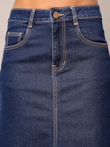 Image of Dolce Crudo Women's Regular High Rise Stretchable Denim Shorts