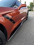 C7 Stingray Z51 Side Skirts Rocker Panels Painted Carbon Flash Metallic Z07 Style for Base Model Fit