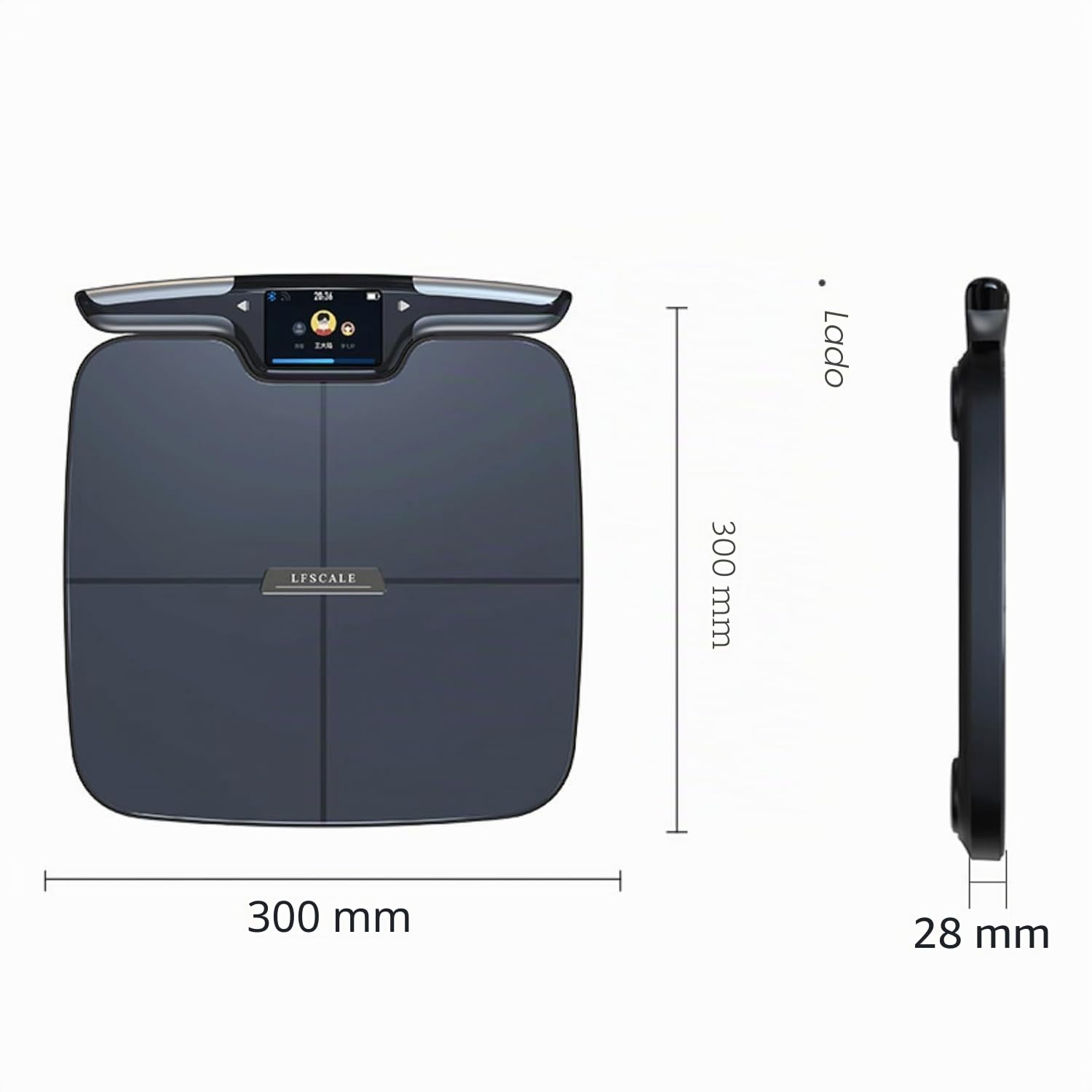 Bascula Grasa Corporal y Muscular Profesional - Impedancimétrica, Análisis Corporal 56 Parámetros con 8 Electrodos, Precisión 0,05 kg, App iOS/Android, Conexión Bluetooth y WiFi - Balanza Precision