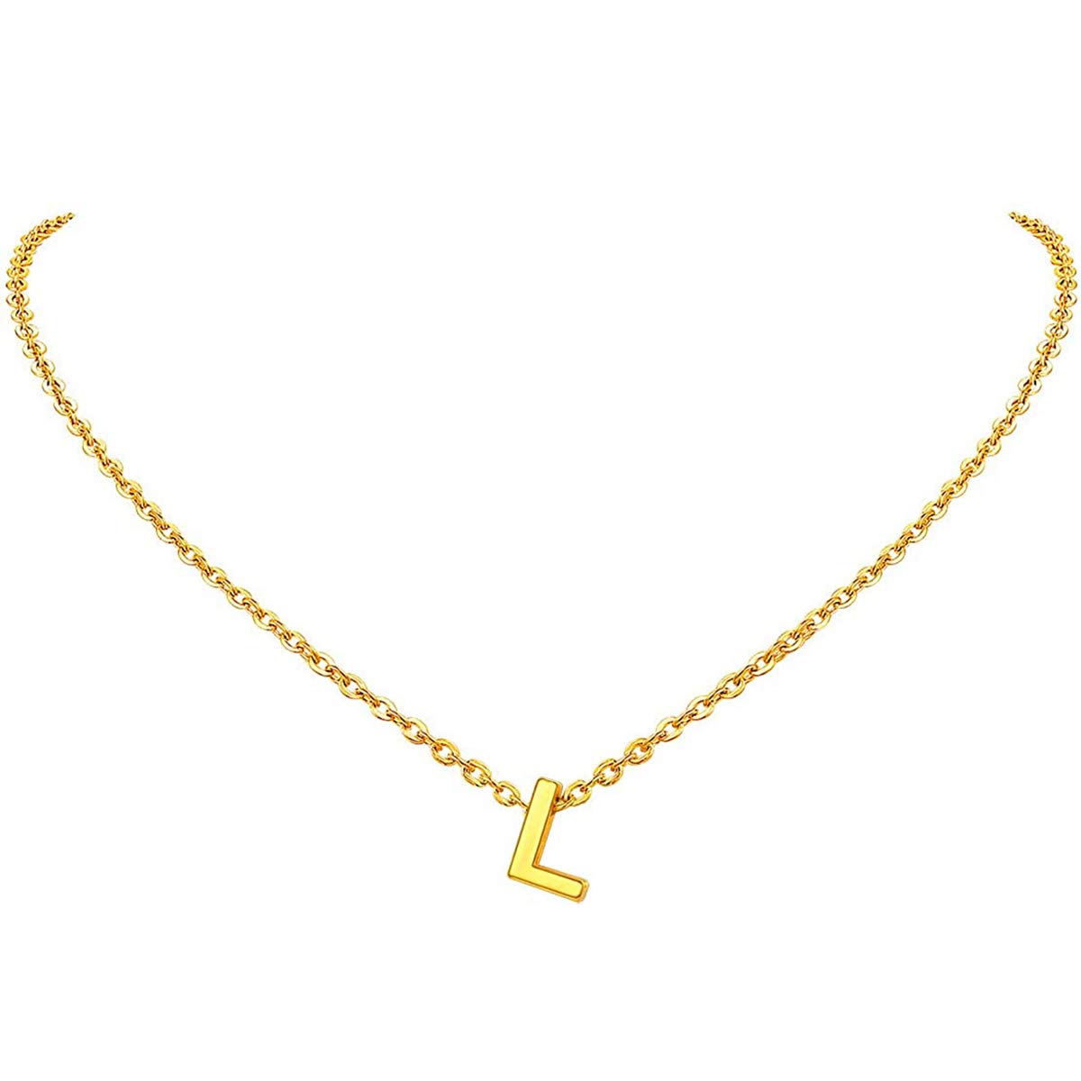 ZIVOM® Initial Alphabet Letter L 18K Gold Pendant Necklace Chain for Women (B08XLN1LZR) Amazon Price History, Amazon Price Tracker