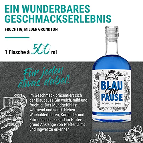 Breaks BLAU PAUSE Gin I Einzigartiger blauer Gin mit Lavendel & frischen Zitronen I Geschmack: Mild mit fruchtiger Note… - Image 5