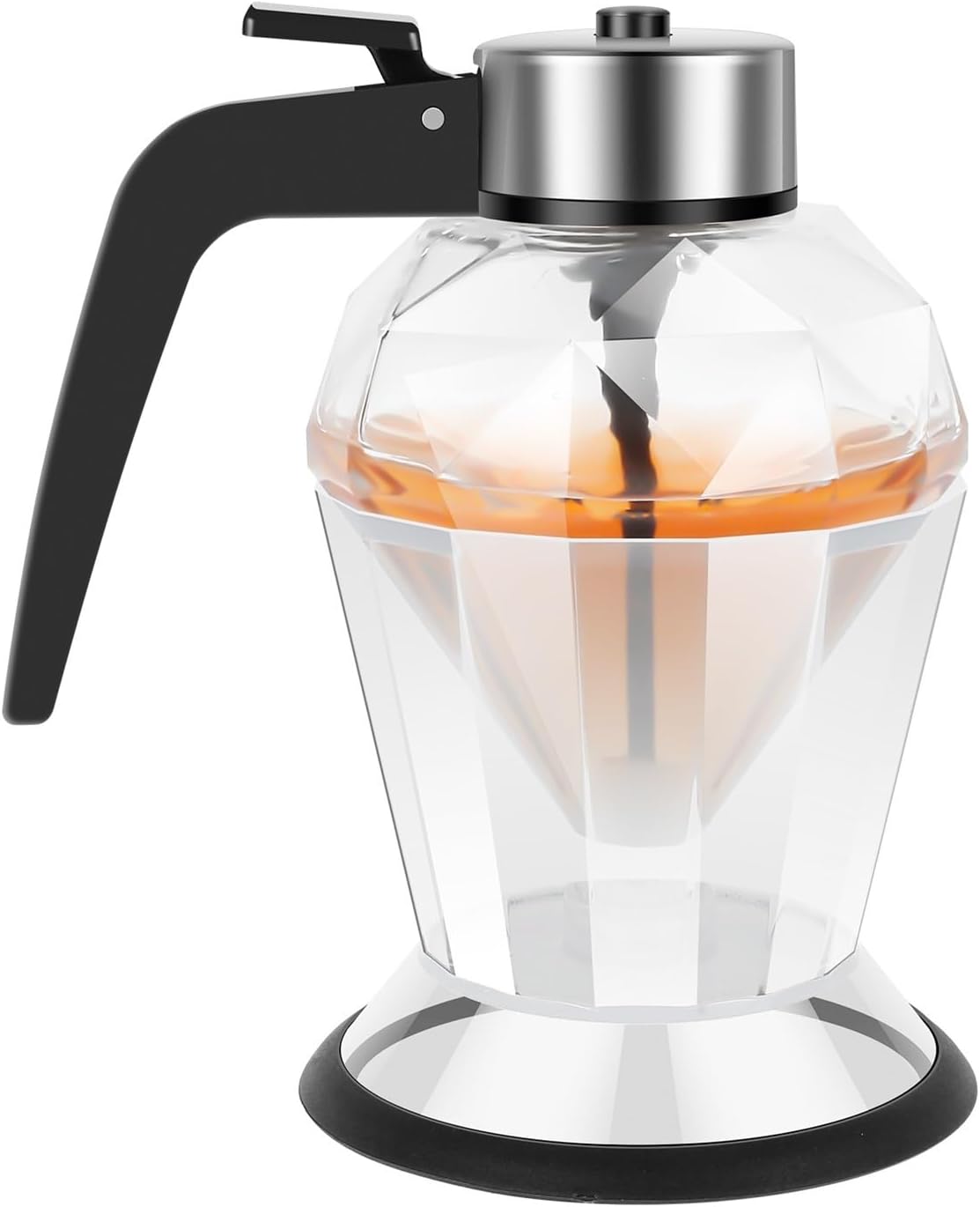 Multifunctional Large Capacity Honey & Oil Dispenser, Glass Bee Drip Dispenser Jar, Vinegar Sauce Storage Container for Juice and Condiments(Glass style)