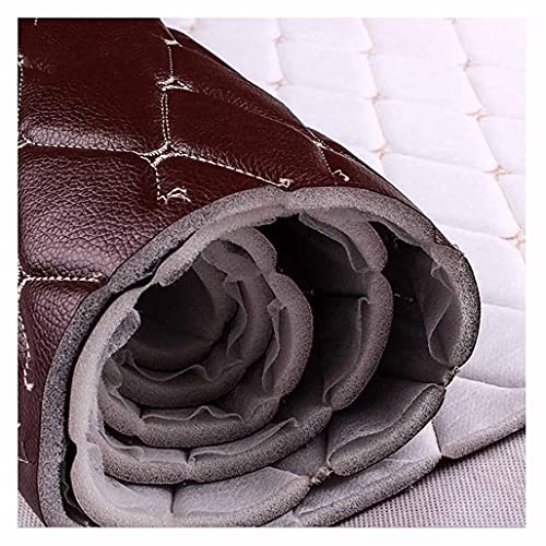 Tissu en cuir PU noir 1.6x15m pour rembourrage et meuble