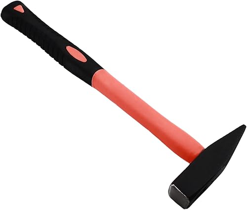 Miniatura 7 de Aicosineg Martillo de pein cruzado de 12 pulgadas, martillo de herrero de acero de alto carbono, cabeza oblicua cuadrada, martillo de reparación de