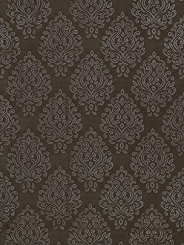 Image of Swayam 100% Blackout Polyester Window Curtain for Living Room & Bedroom | 5 Feet | Room Darkening Curtain with Eyelets | Pack of 1 | Ethnic Motif Design - Dark Grey