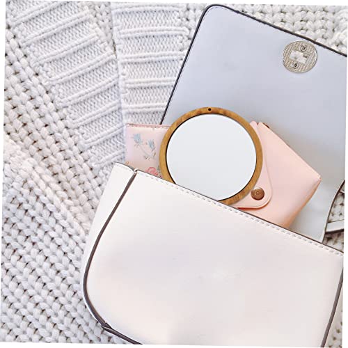Magiclulu 1Pc Mirror Portable Mirror Ancient Style Mirror Cosmetic Mirror Womens Pocket Wallet Vintage Makeup Mirror Round Mirror Mini Cosmetic Mirror Female Gift Travel Use Mirror Glass #TOP4