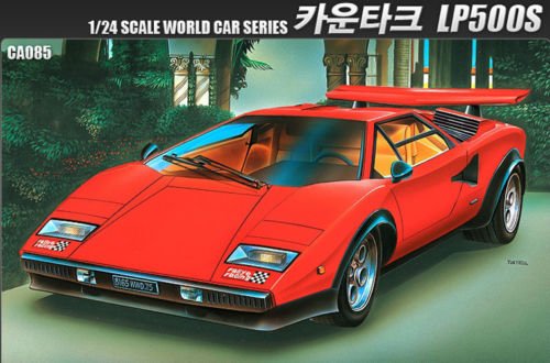 Kit Countach LP500S Academy 1/24 maquette de voiture plastique de collection numéro 15101