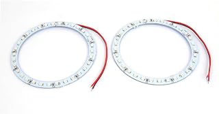 uxcell 2 x 100mm Red 33-SMD LED Car Angel Eyes Halo Ring