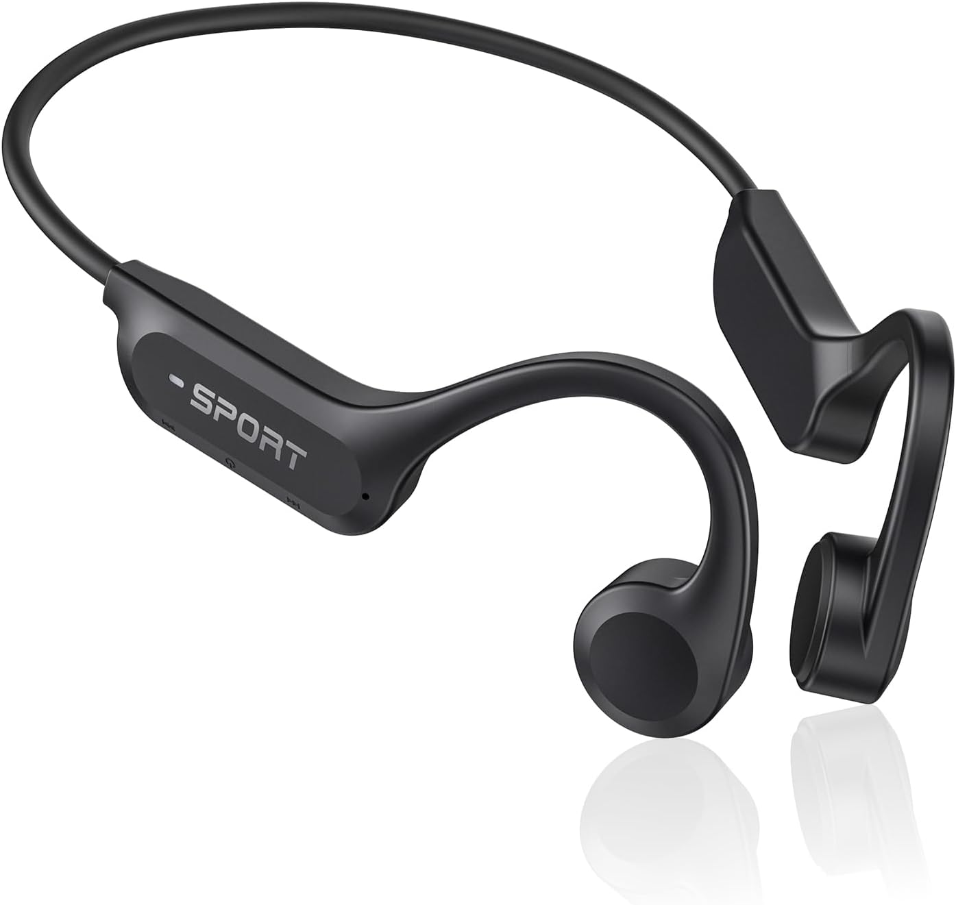 CXK Bone Conduction Headphones, 2026 Upgrade Open Ear Headphones with Mic, IPX7 Waterproof, Balanced Audio, 10H Playtime, Lightweight Sports Headphones for Running, Cycling, Walking