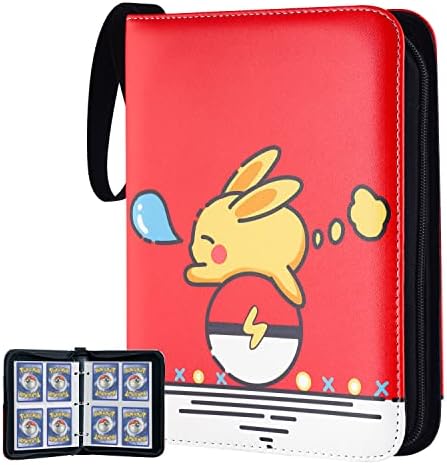 Trading Card Binder with 50 Removable Sleeves, 900 Pockets, Cards Collection Book Protectors, Carrying Collector Album Folder Case for Football Basketball Yugioh TCG MTG Cards