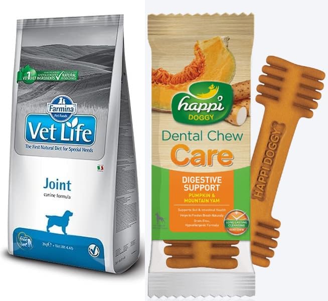 Vet Life Joint Canine Formula Dog Dry Food, Dietary Food for Adult Dogs, 2KG and Sold by PUPS AND PETS with Free Happi Doggy Treat