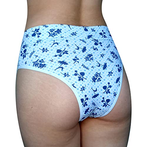 Kit 10 Calcinhas Cotton Algodão Cintura Alta Larga Pós Parto (GG)