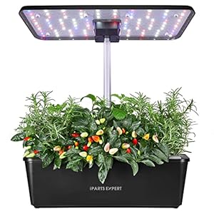 IPARTS EXPERT Hydroponics Growing System 12 Pod, 24inch Height Adjustable and 36W Grow Light Indoor Herb Garden for Home…