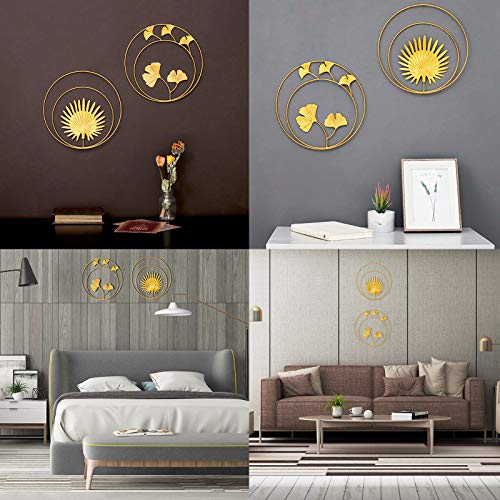 Sprießen 2 Pcs Decorazione da Parete in Metallo