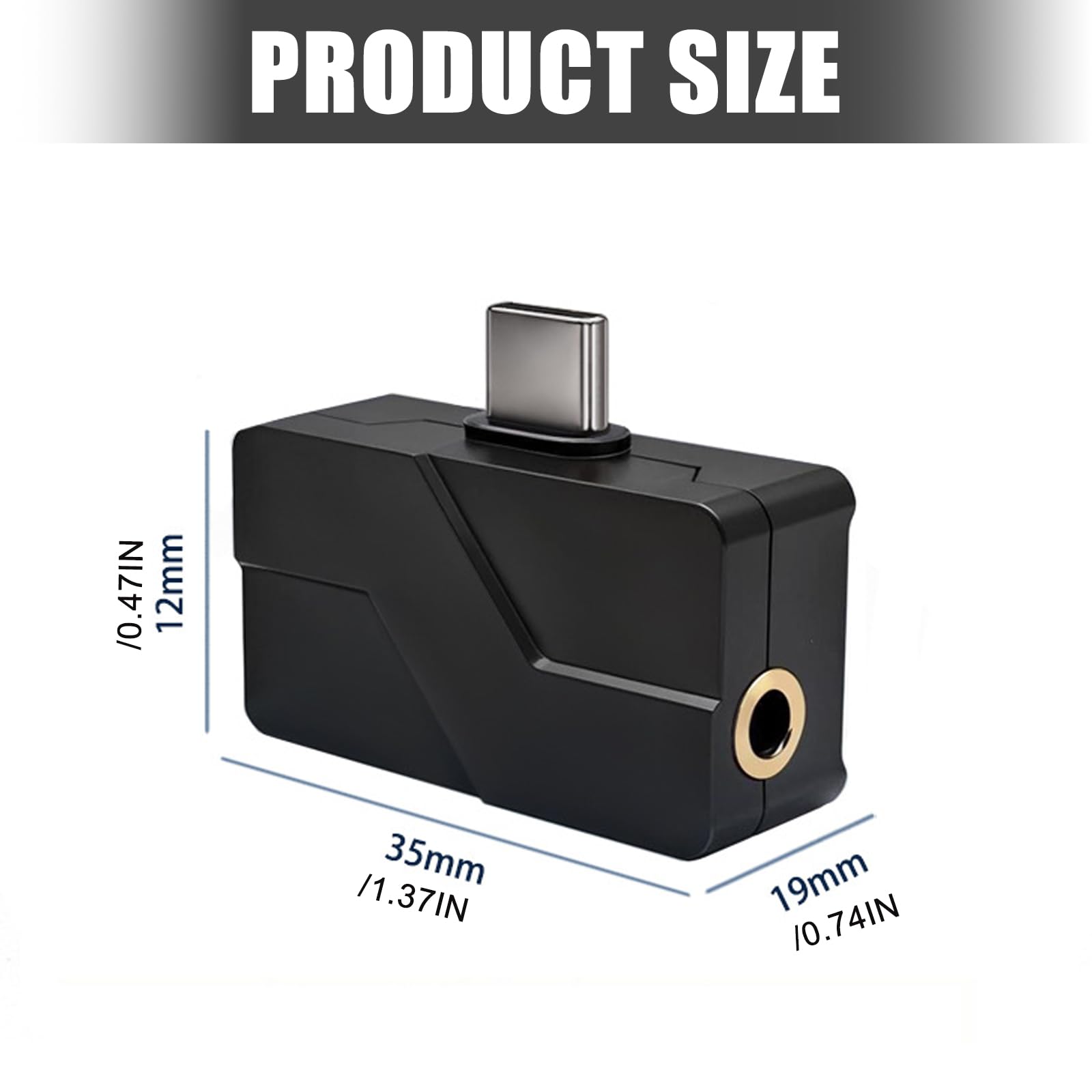 Adattatore di connessione leggero da tipo C a 3,5 mm e 4,4 mm con audio HiFi per smartphone e laptop