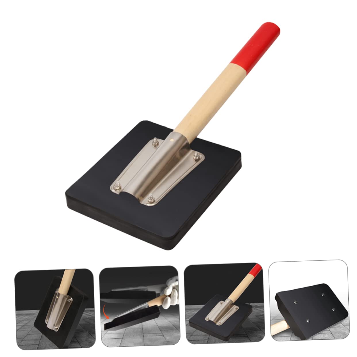 Hemobllo Maillet Caoutchouc Pour Aplanir Les Carreaux Outil De Construction De Pavage Maillet Caoutchouc Utile