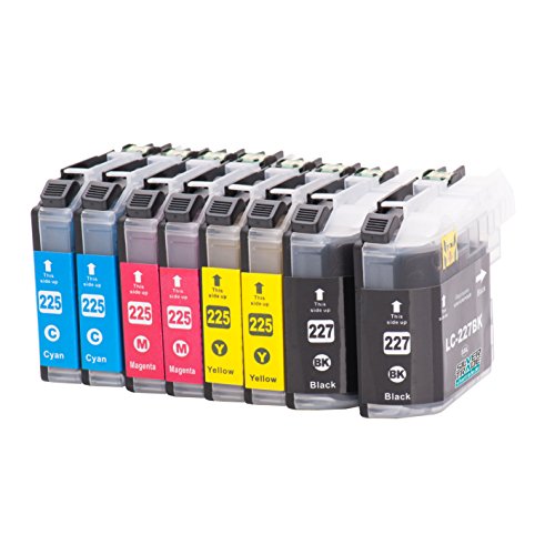 8 cartucce inchiostro compatibile per Brother