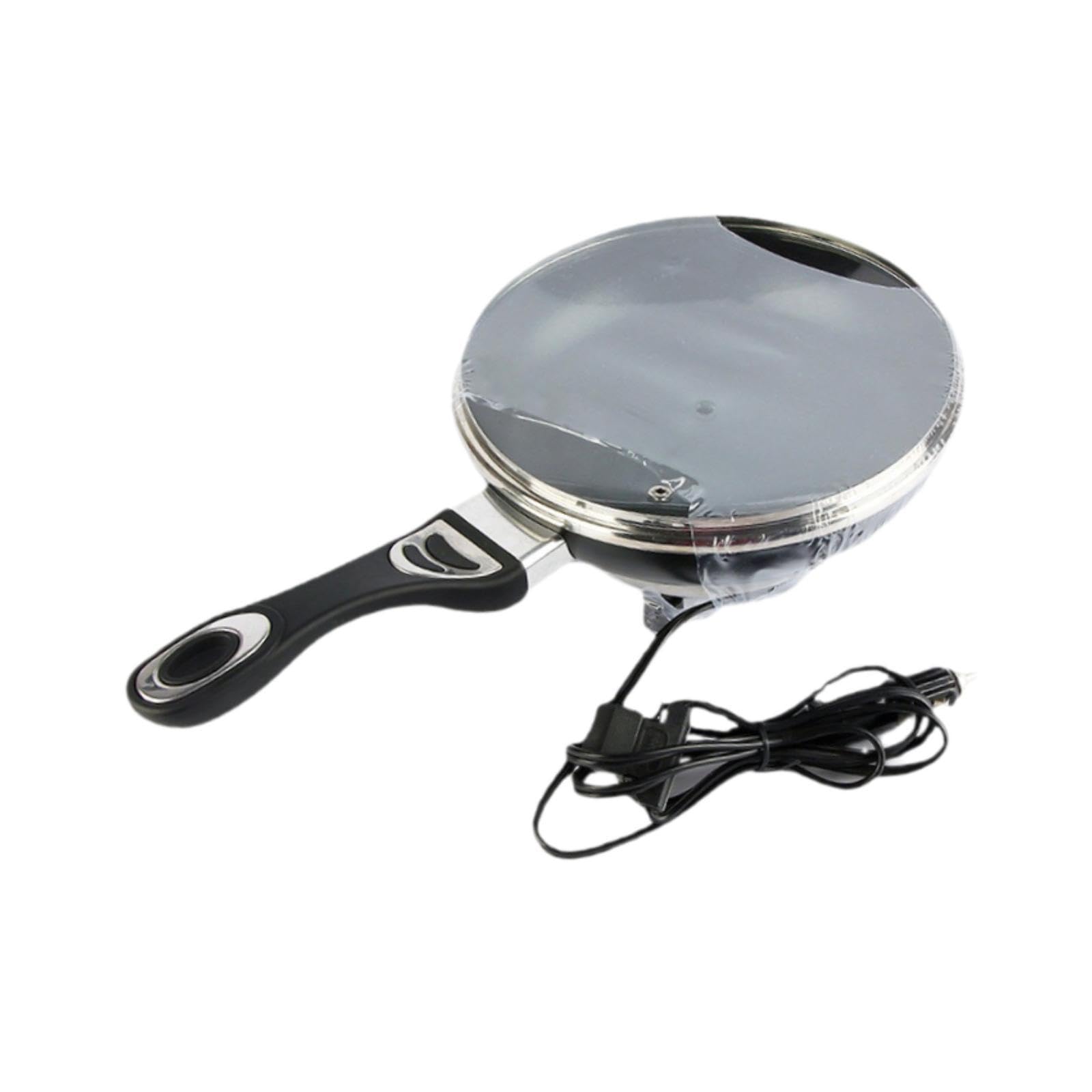 Sartén eléctrica multiusos para coche, picnic, viajes, 12 V, 150 W, 17 x 21 x 10 cm