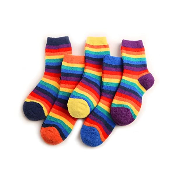 HERYEBING Damen Socken, Stoppersocken für Damen Flauschige Kuschelsocken Dicke Wintersocken Warme Bettsocken Geschenke…