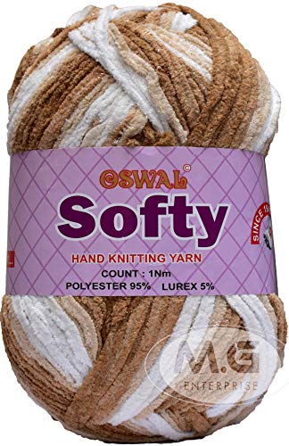 Image of M.G ENTERPRISE Os wal Knitting Yarn Thick Chunky Wool, Softy Rogut WL 600 gm Best Used with Knitting Needles, Crochet Needles Wool Yarn for Knitting. by M.G ENTERPRISE Os wal
