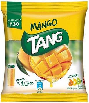 Tang Instant Drink Mix, Mango Flavor, 100 grams (3.5 oz) Pouch - India