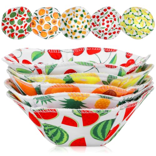 5Pcs Insulated Microwave Bowl Cozy Holders Multipurpose Hot Heat Proof Plate Holder to Prevent Hand from Heat and Maintain Food Warm Kitchen Gadgets