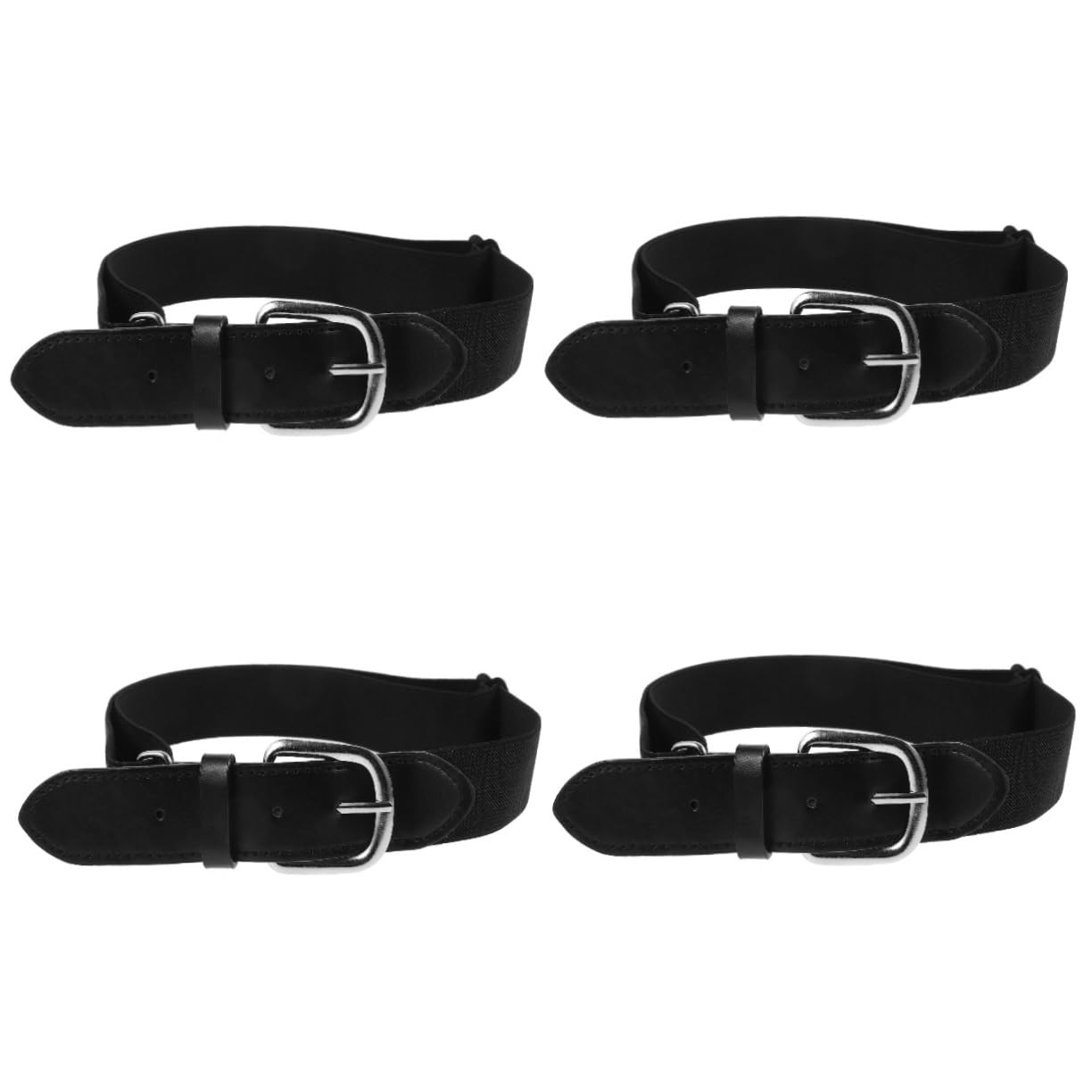 GAROZATION 4pcs Baseball Belt Men's Elastic Nylon Belt Adjustable for All Sizes Youth Adult Sports Protective Girdle
