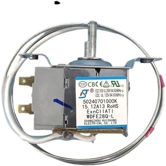 1Pcs Refrigerator Thermostat compatible with Mid-ea Little Swan WDF28U-EX/WDFE28Q-L/Mechanical Temperature Switch Accessories(WDFE28Q-L)