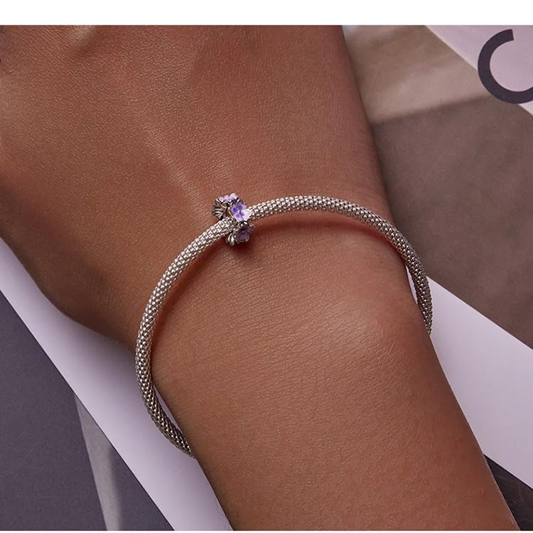 Image of ARTCHARM Ladybird Cat Bow Dragonfly Pendant 925 Sterling Silver with Enamal Good Luck Bead fit Bracelets Charms,Christmas Valentine Mother's Day Gift for Women Girls