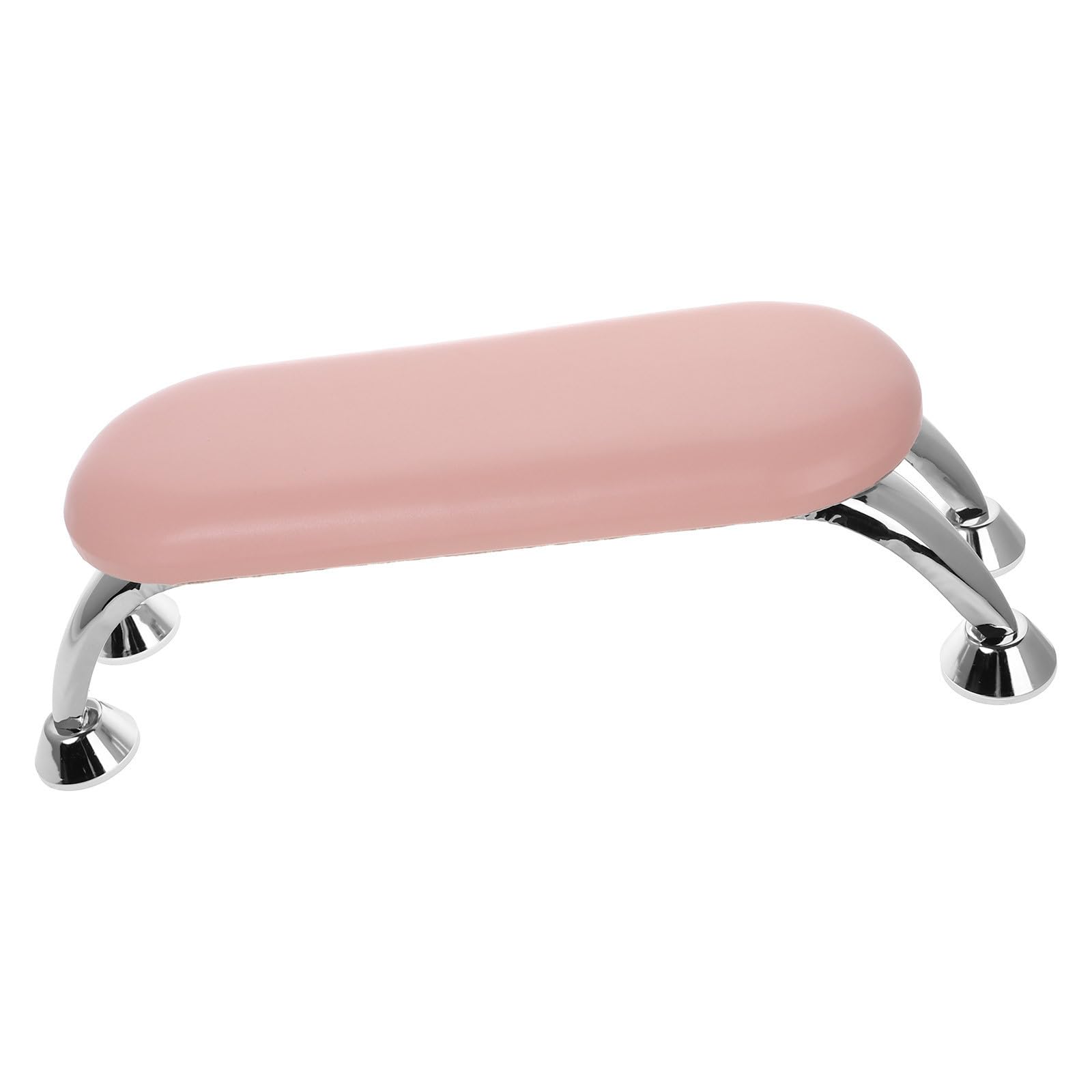 SHINEOFI Cuscino Poggiamano per Manicure in Pu e Ferro Rosa, Design Pratico e Facile da Pulire, per Nail Salon e Appoggia Mani per Unghie