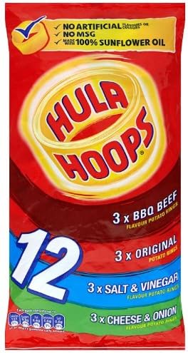 Hula Hoops Classic Crisps 12 Pack (Pack of 5)