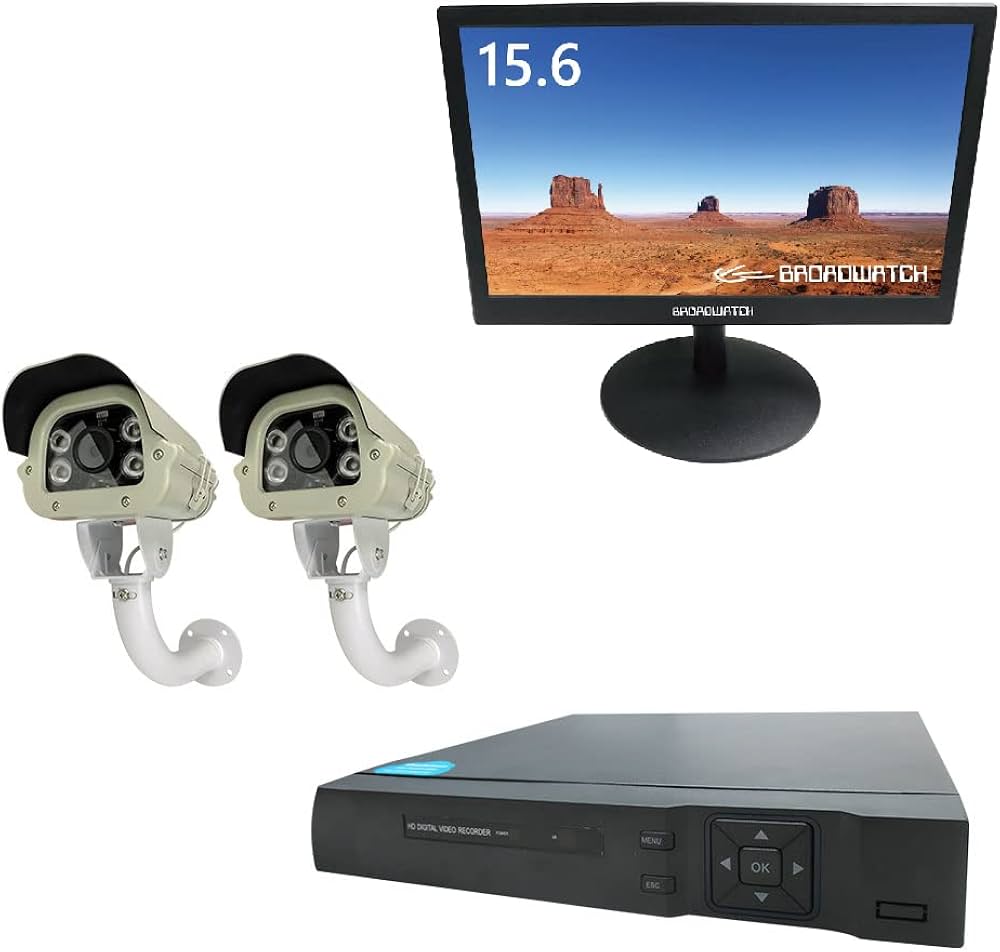 Amazon.co.jp: Broadwatch 防犯カメラセット 有線強防水 200万画素