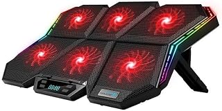 Coolcold LED K40 6 Fanlı 17 inç RGB Laptop Notebook Soğutucu Stand