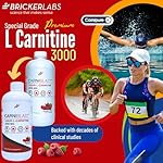 Bricker Labs CARNIBLAST Liquid L-Carnitine 3000mg, Premium L Carnitine Carnipure, Energy Nutrition, Energy Supplement and Energy Booster, Raspberry, 16 fl oz - Image 2
