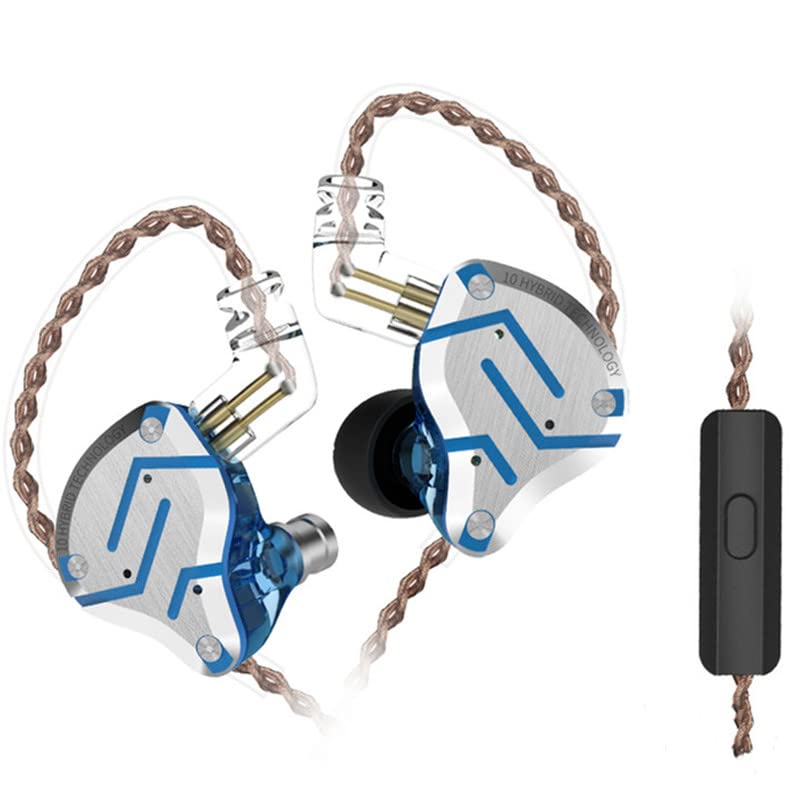 Écouteurs KZ ZS10 Pro IEM 4BA 1DD câble amovible 2 broches avec micro keephifi