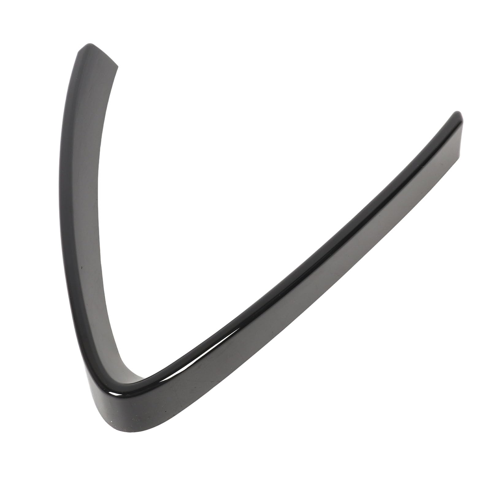 Jiawu V Shape Bumper Grill Trim Bright Black for Stelvio 2017-2023