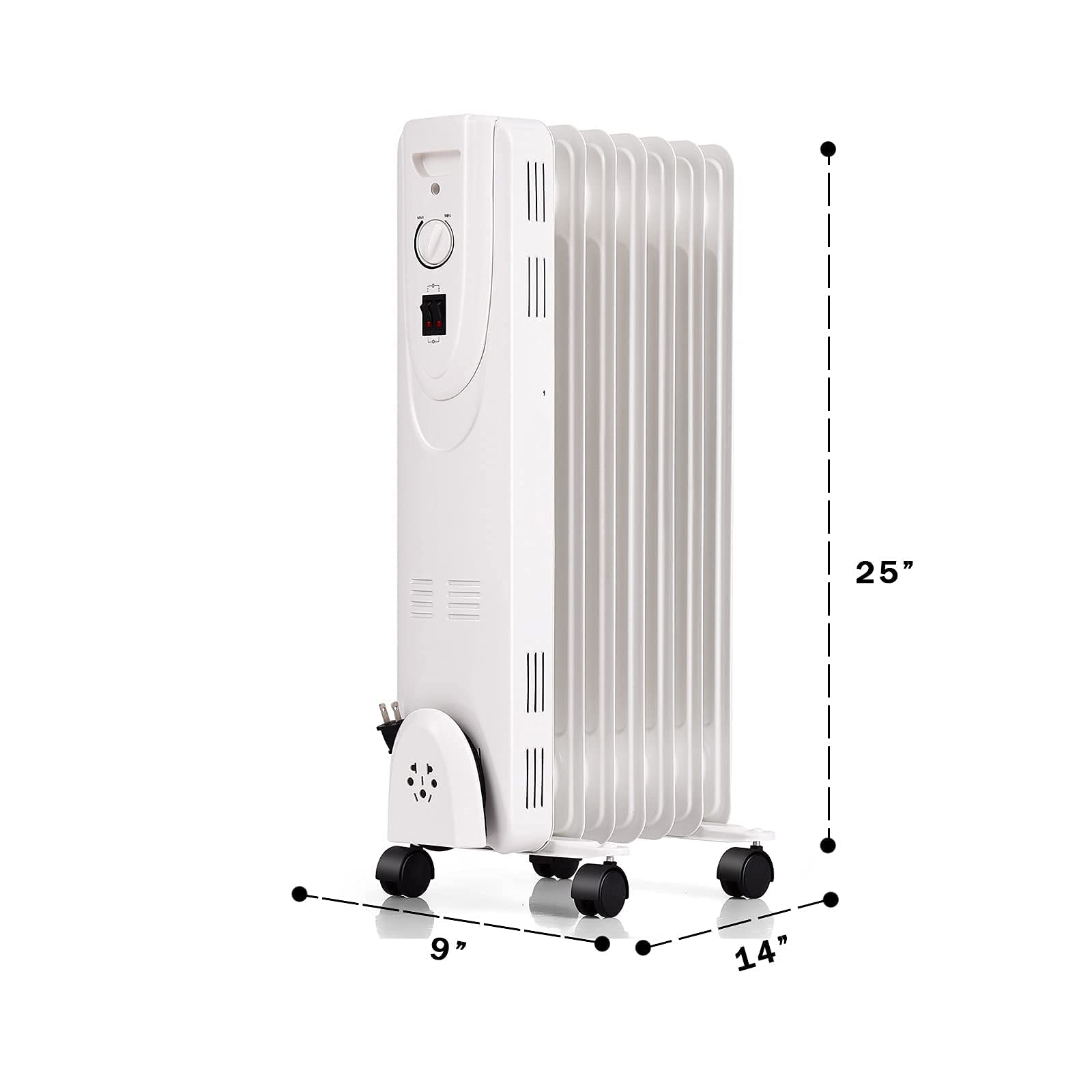 Amazon.co.jp : オイルヒーター、1500Wオイル充填ラジエーター