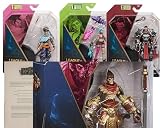 Divertida hoja de datos con figuras de League Of Legends Wukong (6 pulgadas) y (4 pulgadas) de Darius, Yasou y Jinx