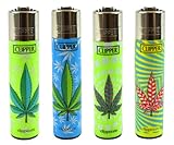 Clipper Lighter 4 Pack (Zebra Leaf)