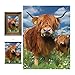 Produktbild 3D LiveLife Linsenförmige Wandkunst Drucke - Hochlandrinder von Deluxebase. Ungerahmtes 3D Kuh Poster. Perfekter Wandfüller. Original kunstwerk lizenziert von bekannt künstler, David Penfound
