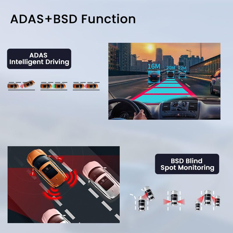 Image of F /R 4K+4G Dual Dash Cam GPS+LiveVideo ADAS BSD Playback Park Monitor Calling Pedestrian Alert WiFi Hotspot Loop Record GSensor Reverse Parking 1TB MicroSD SIM Support (S44KGen4P)