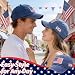 American Flag Baseball Cap for Men Women – Vintage USA Dad Hat Adjustable Cotton Patriotic Embroidered Flag Cap for Boys Girls Blue
